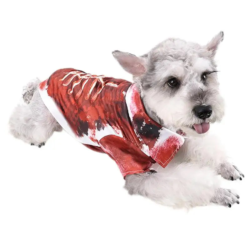 Bloody Skeleton Halloween Costume for Cats & Dogs – Spooky Pet Outfit in 4 Sizes (S/M/L/XL)