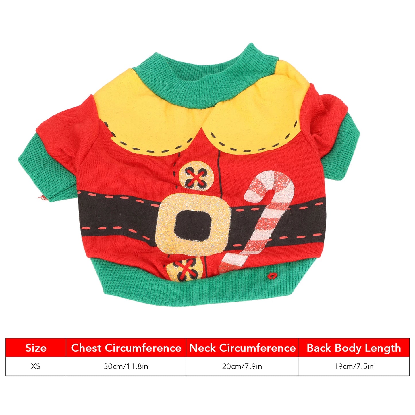 Soft & Stylish Santa's Helper Christmas Pet Shirt for Dogs & Cats – Cozy Winter Pet Clothes with Candy Print