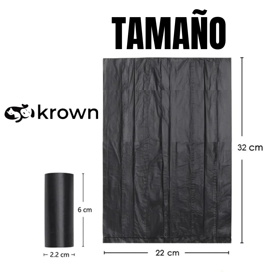 KROWN Dog Poop Bags - Durable, Leak-Proof, and Convenient for Every Walk